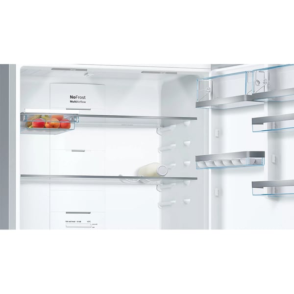 Combina frigorifica Bosch KGN86AIDP, 631 l, NoFrost, VitaFresh, Clasa D, H 186 cm, Inox antiamprenta