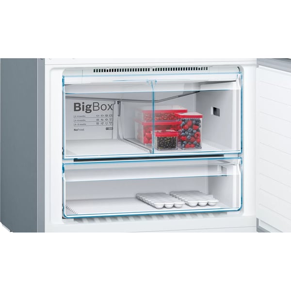 Combina frigorifica Bosch KGN86AIDP, 631 l, NoFrost, VitaFresh, Clasa D, H 186 cm, Inox antiamprenta