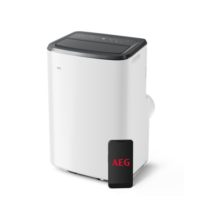 Aparat de aer conditionat portabil AEG AXP26U339CW, Comfort 6000, Wifi, 9000 BTU, Alb