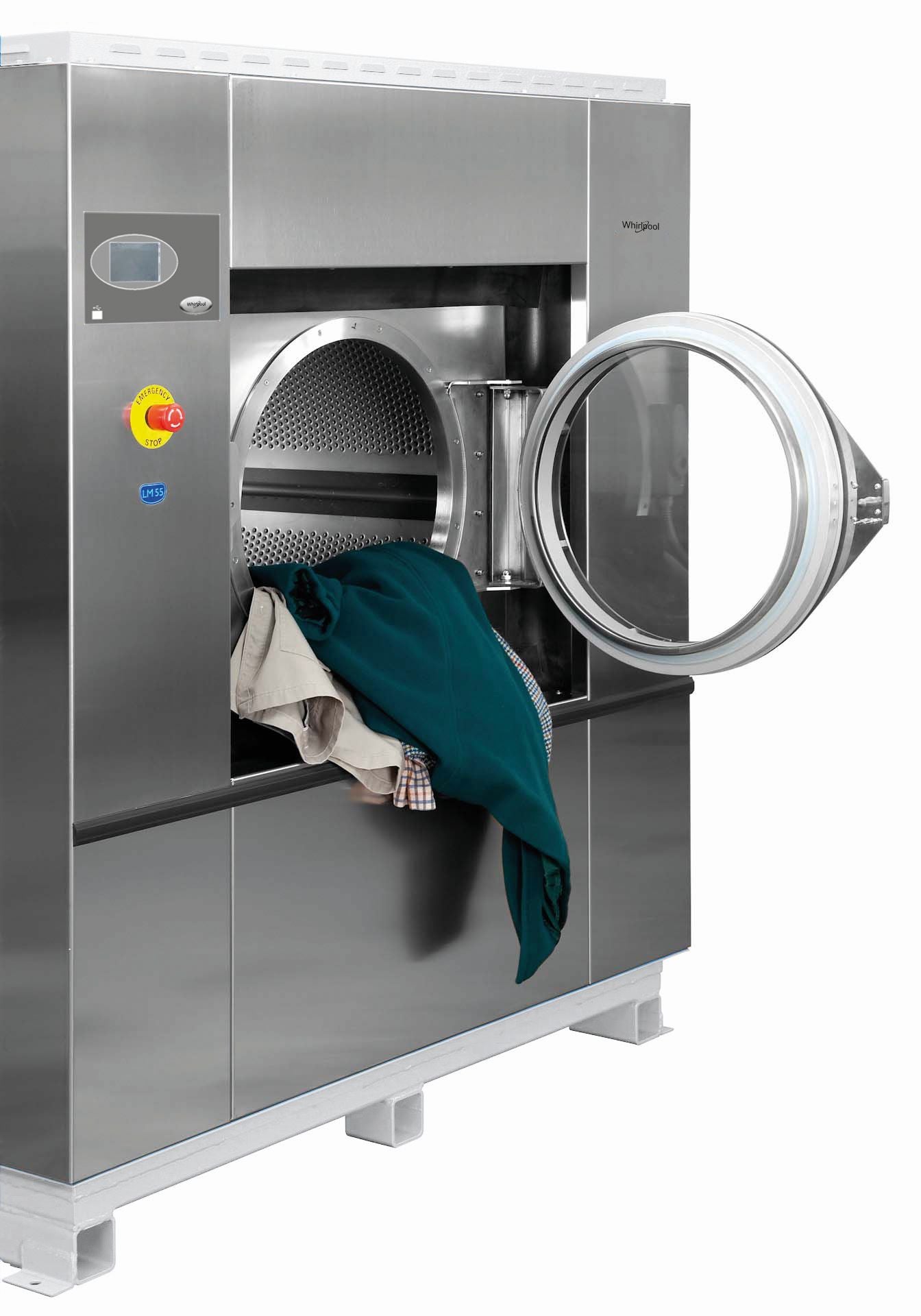 Masina de spalat rufe industriala Whirlpool ALA 034, 85 kg, Inox