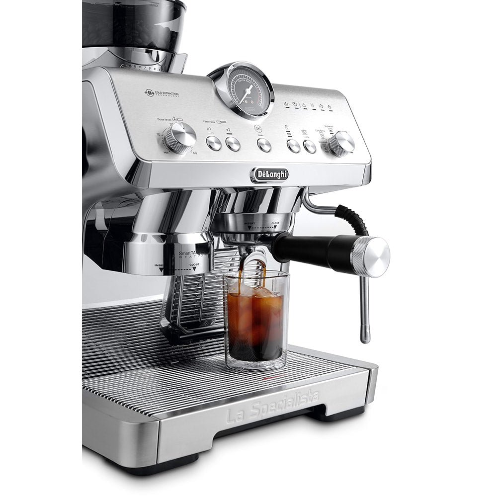 Espressor manual De'Longhi EC9555.MDE La Specialista OPERA, 19 bar, 1550W, My LatteArt, Dynamic Preinfusion, Tehnologie Extracție la rece, Inox