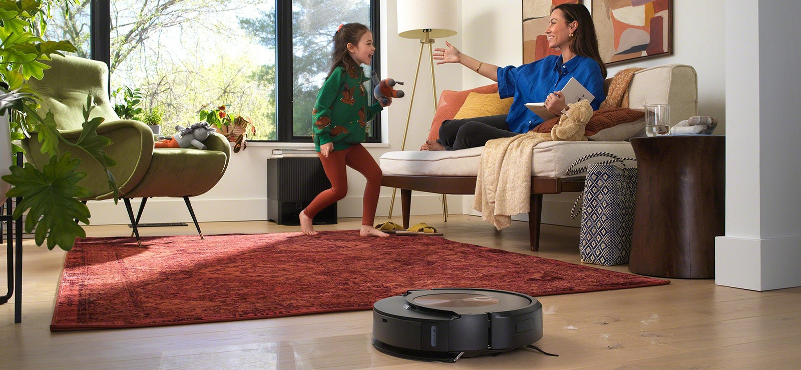 Aspirator robot iRobot Roomba Combo j9+ Clean Base, 180 minute, Ruby Bronze