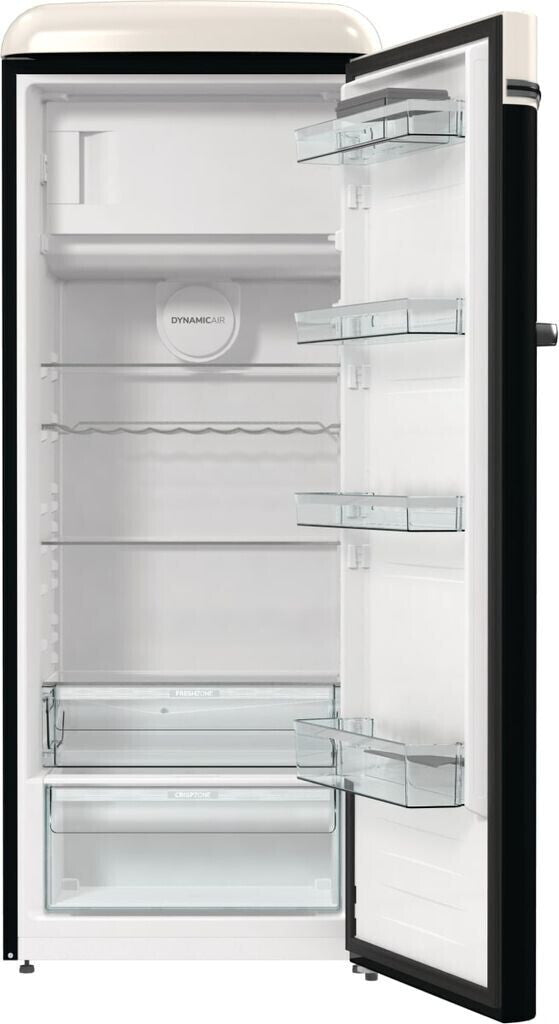 Frigider retro Gorenje OBRB615DBK, clasa D, Ediție Volkswagen, 247 litri, FrostLess, Negru