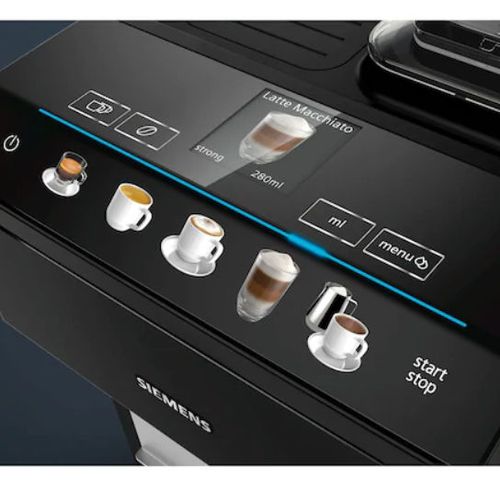 Espressor de cafea automat Siemens TP503R09, 1500W, 15 bar, Display CoffeeSelect, Functie OneTouch, Negru