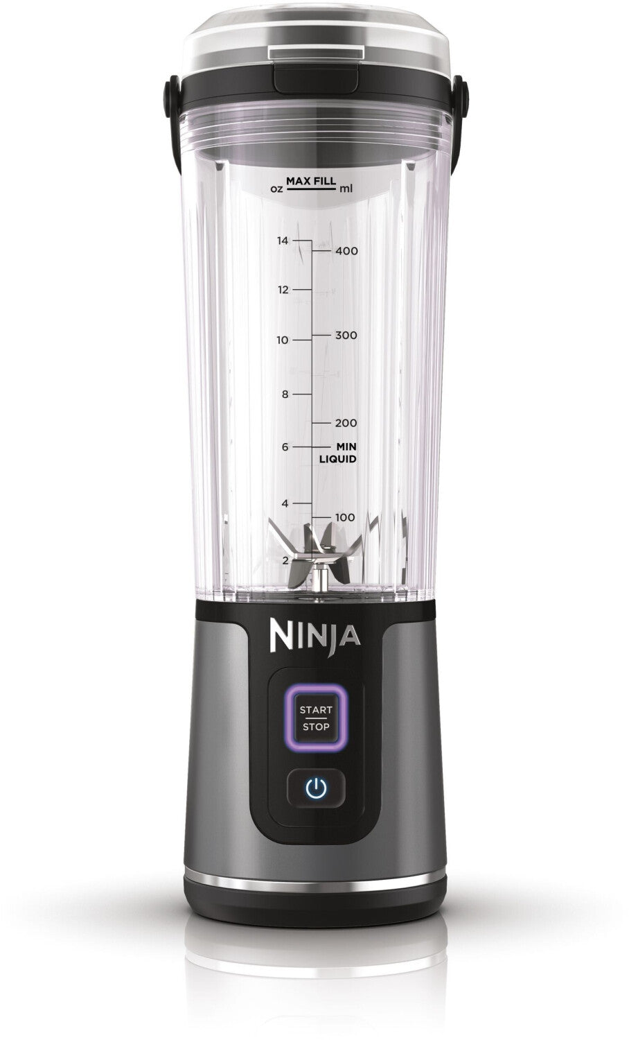 Mixer fara fir Ninja BC151EUBK Blast, 530 ml, Negr/Gri