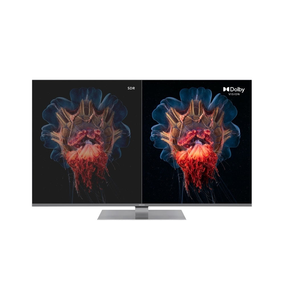 Televizor QLED KENDO 9231 TS, Smart TV 4K UHD, HDR, control vocal, 164 cm, Argintiu