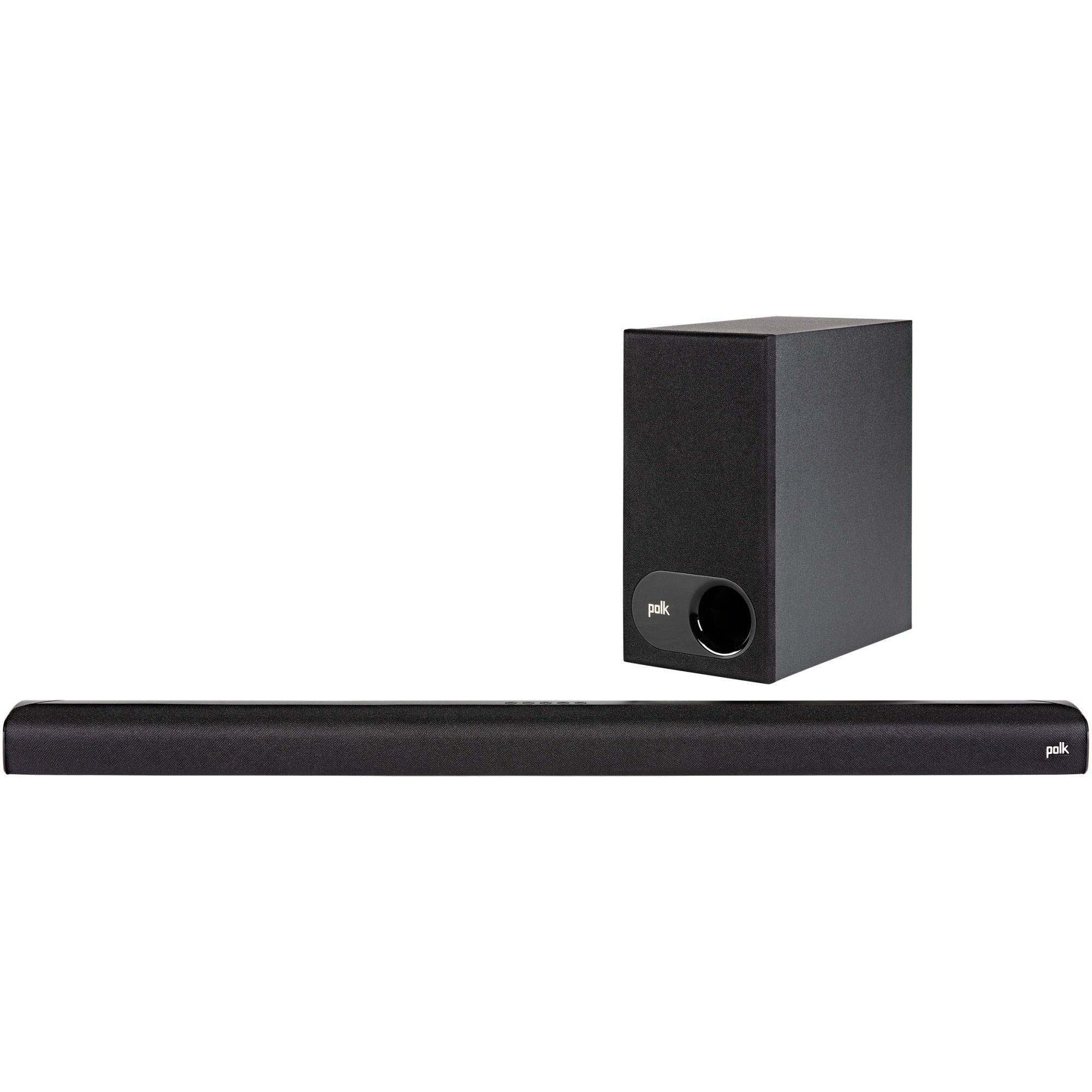 Soundbar Polk Audio SIGNA S2, Subwoofer wireless, Bluetooth, HDMI ARC, Polk VoiceAdjust, 200W, Negru