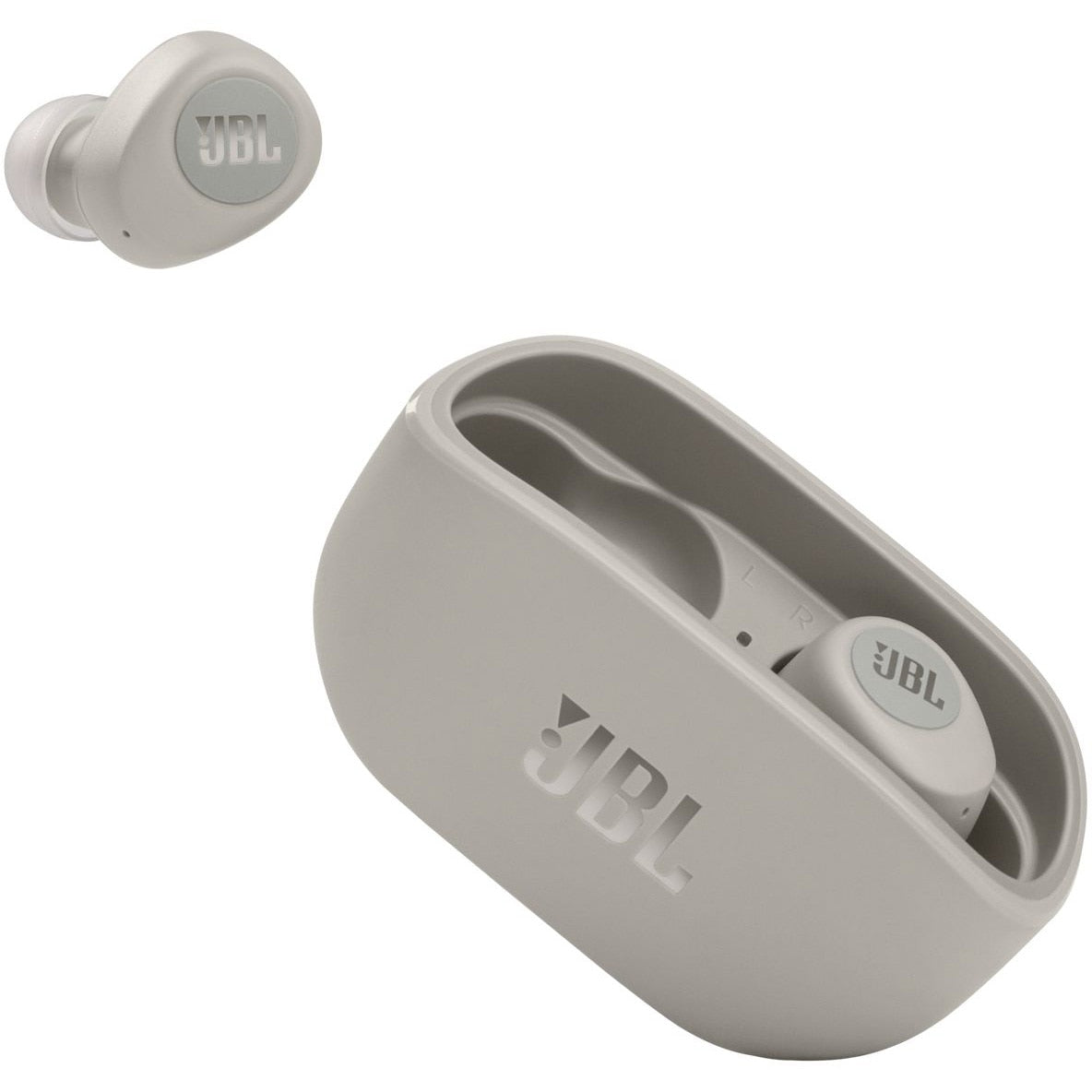 Casti audio in-ear JBL Wave 100TWS, Bluetooth, True Wireless, Deep Bass, Silver