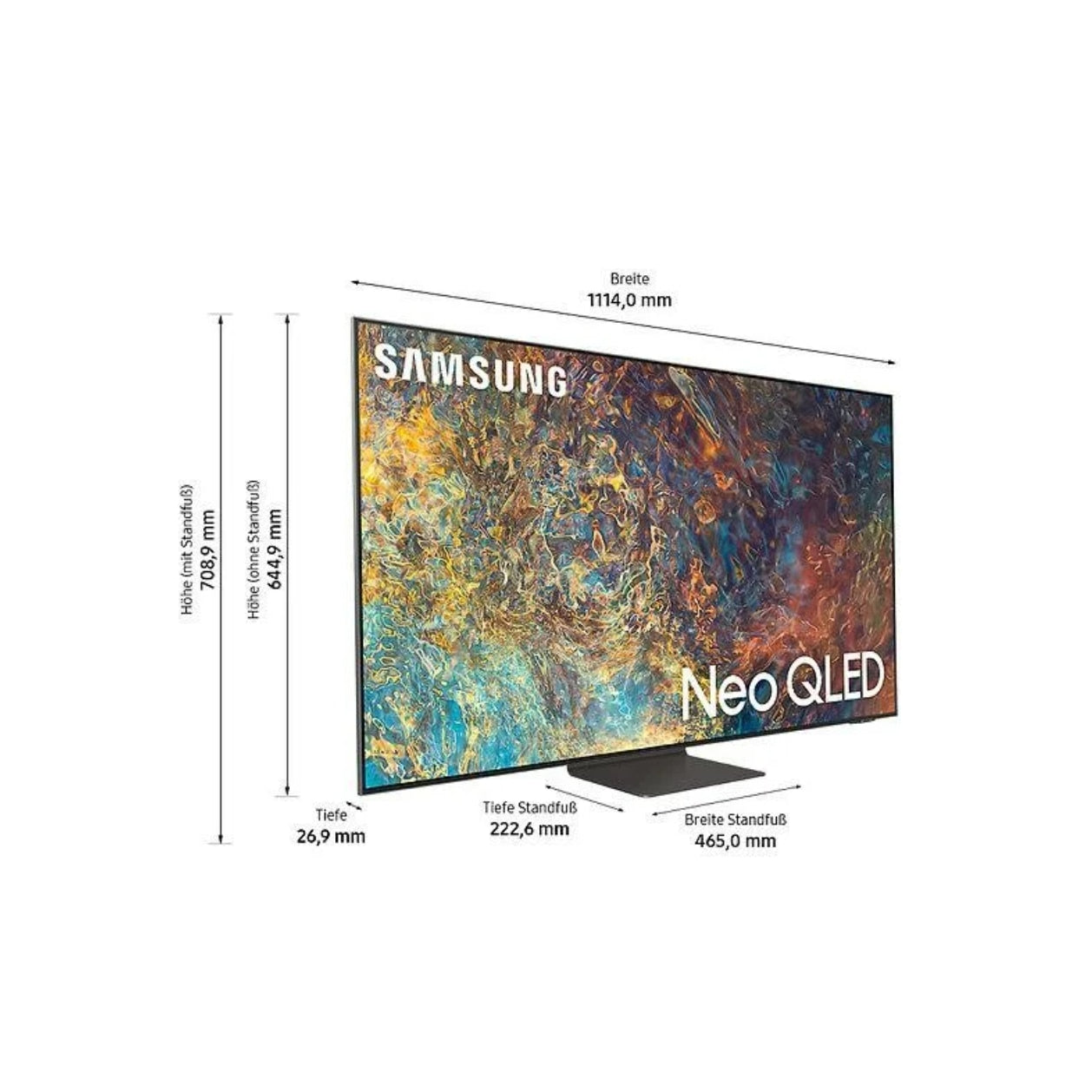 Televizor Neo QLED Samsung GQ65QN94AATXZG, Smart TV 4K UHD, control vocal, functie de inregistrare USB, 163 cm, negru