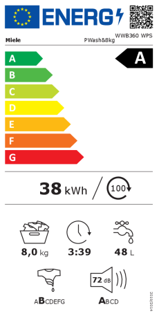 Mașină de spălat Miele WWB360WPS 8 kg – Performanță Premium cu Tehnologie Inovatoare