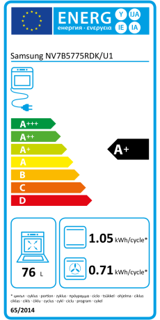 Cuptor electric incorporabil Samsung NV7B5775RDK/U1, clasa A+, 9 moduri de functionare, Dual Cook Flex™, Piroliza, SmartThings Cooking, 40 de programe automate, control WiFi, 76 litri, Negru