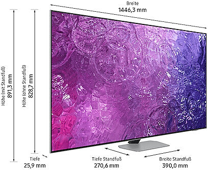 Televizor Neo QLED Samsung GQ65QN94CATXZG, Smart TV 4K UHD, control vocal, functie de inregistrare, 100 Hz, 163 cm, Negru