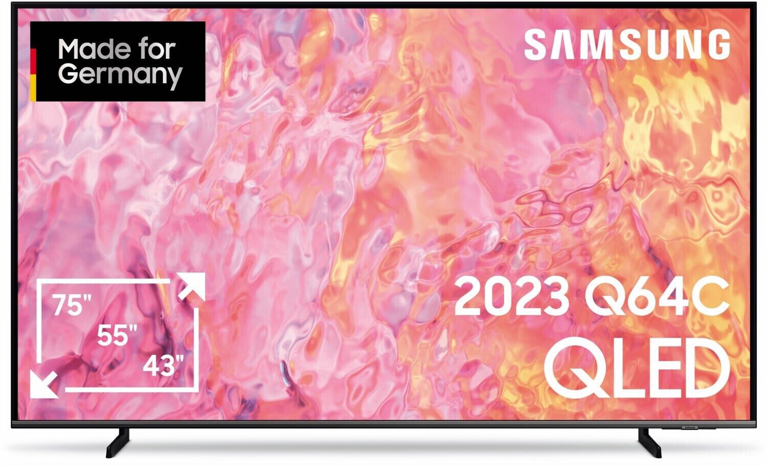 Televizor Samsung QLED GQ75Q64CAUXZG, Smart TV 4K UHD, HDR, control vocal, functie de inregistrare, AirSlimDesign, 189 cm, Negru