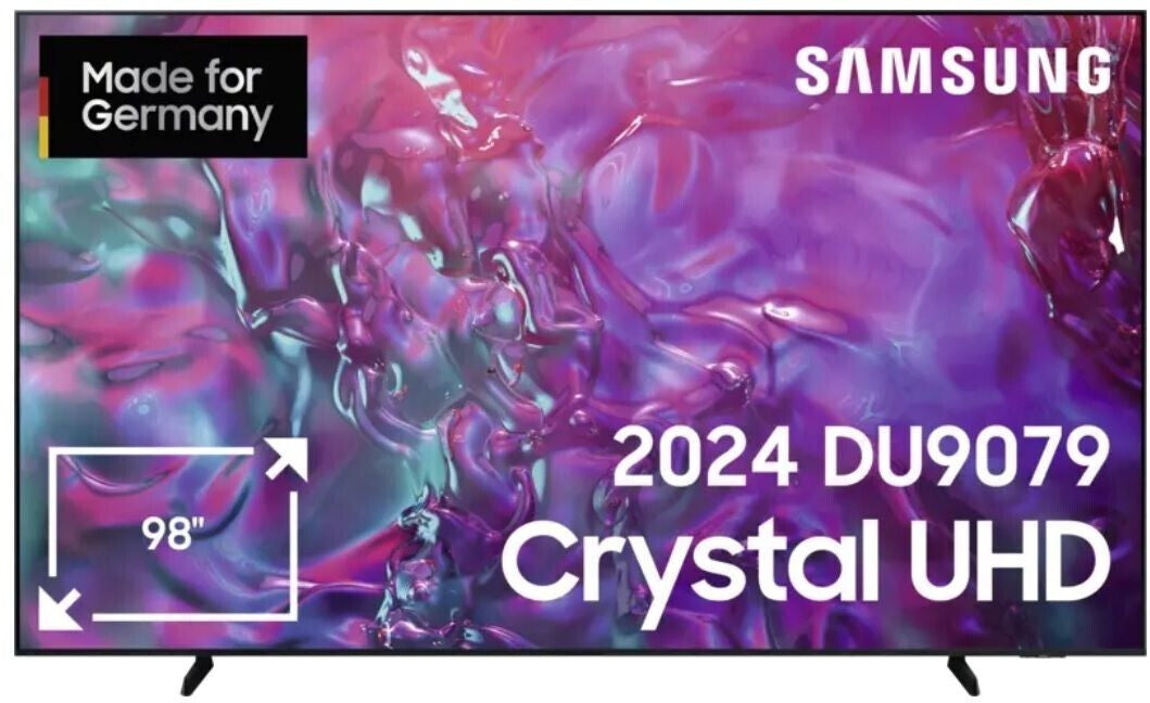 Televizor Samsung AI LED GU98DU9079UXZG , Smart TV 4K UHD, HDR, control vocal, 100 Hz, 249 cm, Negru