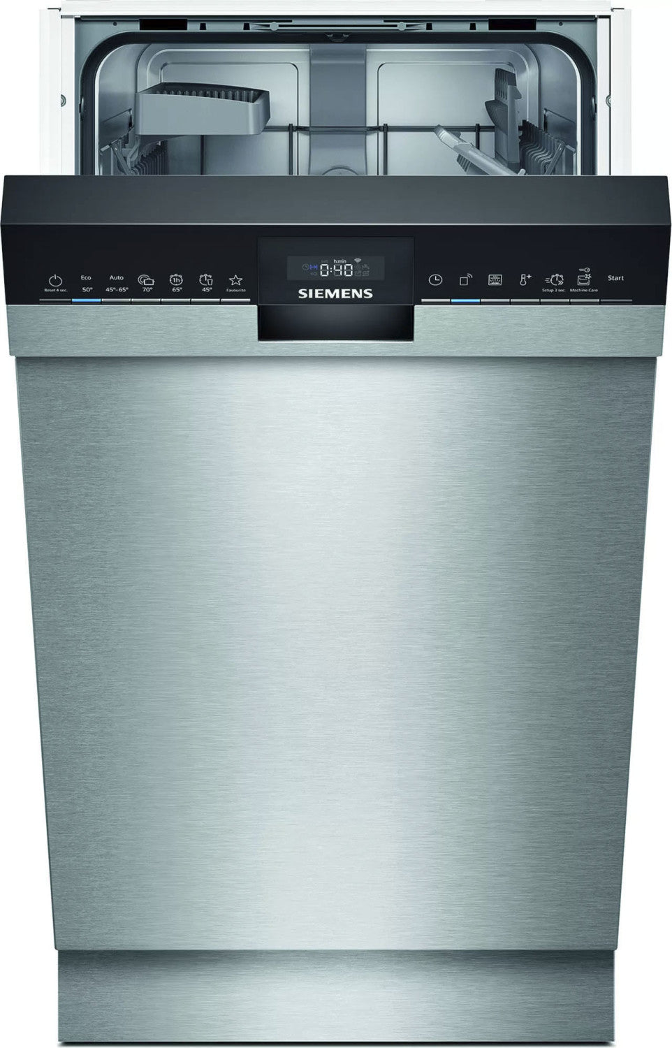 Masina de spalat vase independenta Siemens SR43HS64KE, clasa E, 45 cm, 9 seturi, 6 programe, Inox