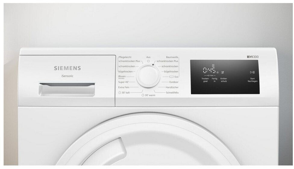 Uscator rufe Siemens WT43H003, clasa A+, SoftDry, 7 kg, Alb