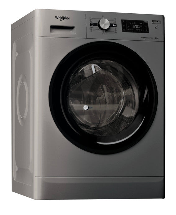 Masina de spalat rufe profesionala Whirlpool AWG 914 S/D1, clasa C, 9 kg, 1400 rpm, Argintiu