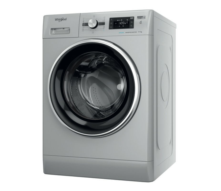 Masina de spalat rufe profesionala Whirlpool AWG1114SD, clasa A, 11 kg, 1400 rpm, Argintiu